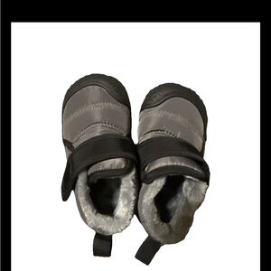 BMCiTYBM snow boots Gray Kids Shoes with Black Accents